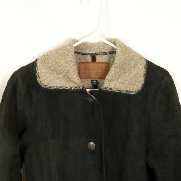 OUTBACK TRADING CO MICROSUEDE SWING COAT X Sm Choc - Picture 8 of 8